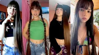 ❤️275 | Chica bonita con el cabello mas largo de Tiktok | Tiktoker yani_belen02