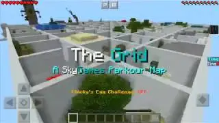 Minecraft PE map - The Grid 2019. You can now challenge your friends