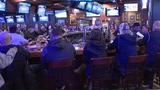 Fans gather in support of the Abington Heights Comets at Tully's in Clark Summit
