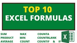 Top 10 Excel Formulas | Excel Formulas Tutorial in Urdu.Hindi | Excel Functions