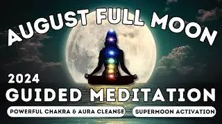 August 2024 Full Super Moon in Aquarius Guided Meditation || Powerful Alchemical Energy Cleansing