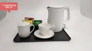 Hotel room supplies electric kettle set, simple, high quality