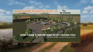 FS19 Kiwi Farm Starter Map 4x by Cazz64 Fly Thru