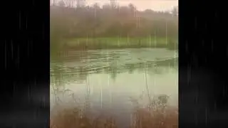 Looped ASMR By The Riverside. (Rain Sound Effects).