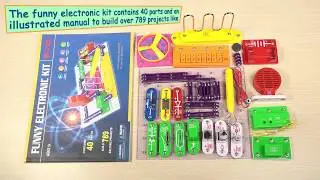 Virhuck W-789 Educational Circuits Electronics Discovery Kit Science Educational DIY Block Kit
