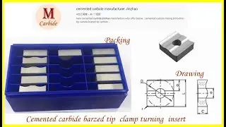 cemented tungsten  Clamp insert turning tool brazed tips square shape