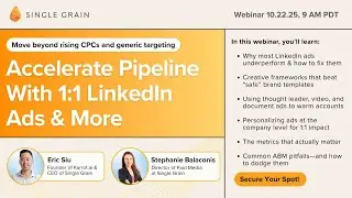 Accelerate Pipeline with 1:1 LinkedIn Ads & More