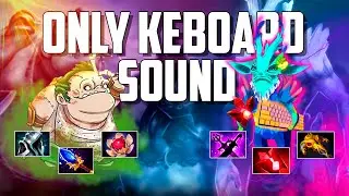 ASMR Keyboard Sound | Dota 2 pudge and leshrac gameplay