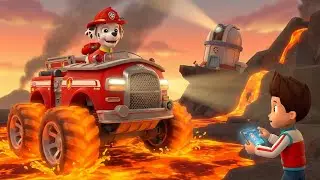 PAW Patrol: Rescue Wheels &ndash; The Lava Levee Lift! 🌋🚛 | Marshall&rsquo;s Monster Tires & Epic Lava Rescue!