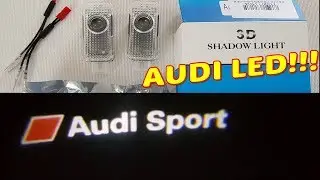 NEW Led Logo AUDI SPORT DOOR AUDI RS3 AUDI RS4 RS6