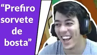 Brunim, Soldier e Knadez discutem sobre sorvetes e bosta