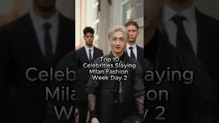 Celebrities slaying Milan Fashion Week SS26...! #kpop #fashion #shorts