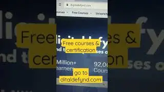 Free courses & certification. || Hidden website