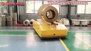 Customized Trackless Battery Transfer Cart,Steel Factory AGV Robort Transfer Trolley
