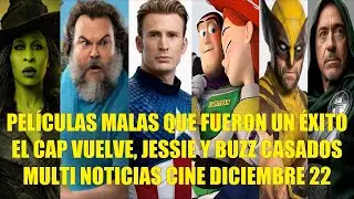 PELÍCULAS MALAS QUE FUERON UN ÉXITO 2025, EL CAP VUELVE, JESSIE Y BUZZ CASADOS, NOTICIAS CINE DIC 22