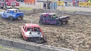 Street Stock Full Size Demolition Derby 2025 | Lorain County Fair Hits & Carnage #demolitionderby 