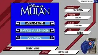Disney's Mulan by slashinfty. Handheld Heroes Marathon 2018