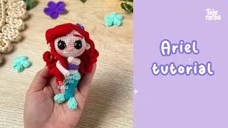 🐚 🧜&zwj;♀️La sirenita Ariel a crochet, eng sub 𖦹&deg;.🐚⋆❀˖&deg;🫧