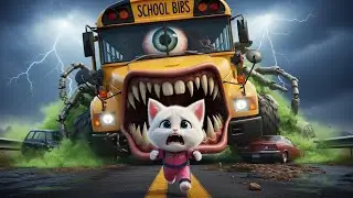 😱🚌 This Kitten Never Made It to School&hellip; A Mutated Bus Monster Appeared | AI Story