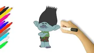 How to Draw Branch | Trolls Band Together