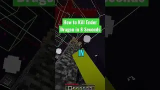 How To One Cycle Ender Dragon (Minecraft) #shorts