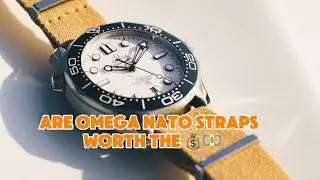 Are Omega straps really worth the premium?  #omegawatches #omega #natostrap #nato #rolex