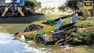Rebuilding Porsche 911 GT3 R (1441HP)  Forza Horizon 5 Logitech G29 Stering Wheel Gameplay