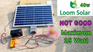 Free Energy Experiment | Loom Solar | 40 Solar Panel @TechnoTopics