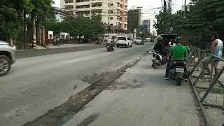 Road leading towards the Crossroads Banilad Highway
