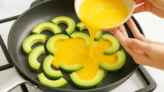 Tastier than pizza! A lazy breakfast in 5 minutes &mdash; just take Avocado and eggs!