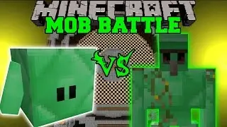 EMERALD BLOCKLING VS EMERALD GOLEM - Minecraft Mob Battles - Mods