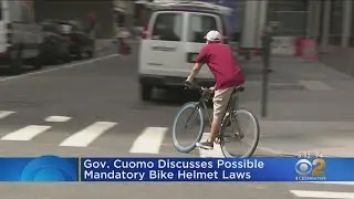 Gov. Cuomo Discusses Possible Mandatory Bike Helmet Laws