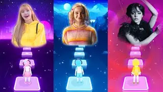 Lisa Vs (Enid) Emma Myers VS Wednesday - Tiles Hop EDM Rush