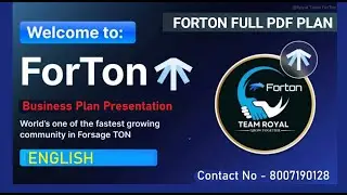 Forton English Plan Presentation |  forsage forton | #crypto #cryptocurrency #cryptonews