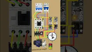Electric Contact pressure Gauge Control Wiring  #electrician #electrical #electricalwork #shorts