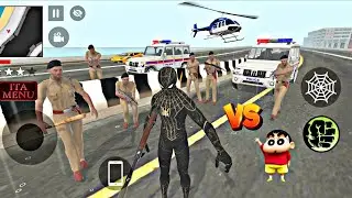 Spider man 🕸️ vs police 🚨 in Indian gta v game 