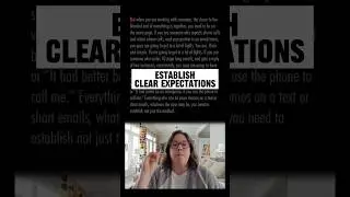 Establish Clear Expectations #business