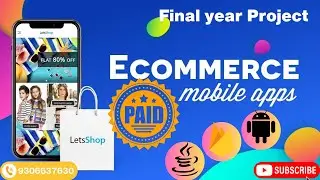 E commerce App |Final year Project |Android Project |College Project