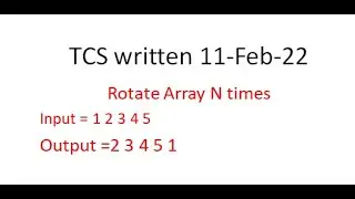 Mastering Java Programming: Rotate Arrays like a Pro! | Program to rotate arary N times