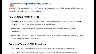 CNC machine Full Form Meaning ??