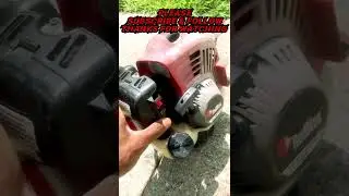 How To Save Gas Using A Gas String Trimmer (lawn care tips) 🤑 #lawncare #lawncaretips #shorts