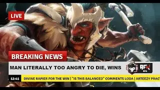 BERSERKER TROLL SOLO WIN 3V5 AFTER TEAMMATES DC!! -BTS DOTA2 TOURNAMENT