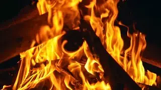 Cozy Fireplace Close-Up with Crackling Wood | Warm Fire Ambience