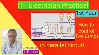 How to control two lamps in parallel circuit | Two Lamps controlled in parallel circuit