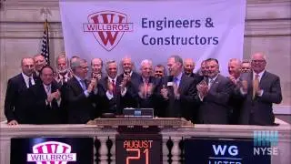 Willbros Group Visits the NYSE to Ring the Closing Bell