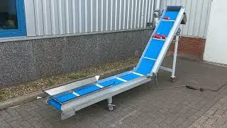 Opvoerbanden Steur met meenemers op transporband op 230 volt