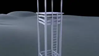 Houdini - procedural Watchtower
