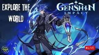 Genshin Impact Live 🔴  Explore the world with me😱🎮 Dual Screen 😊