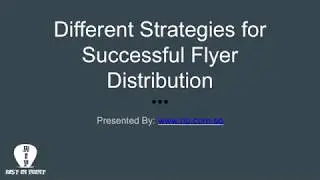 Different Strategies for Successful Flyer Distribution