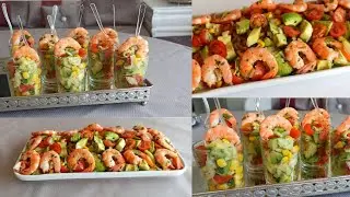 салат d'avocat et crevettes / салат из авокадо и креветок